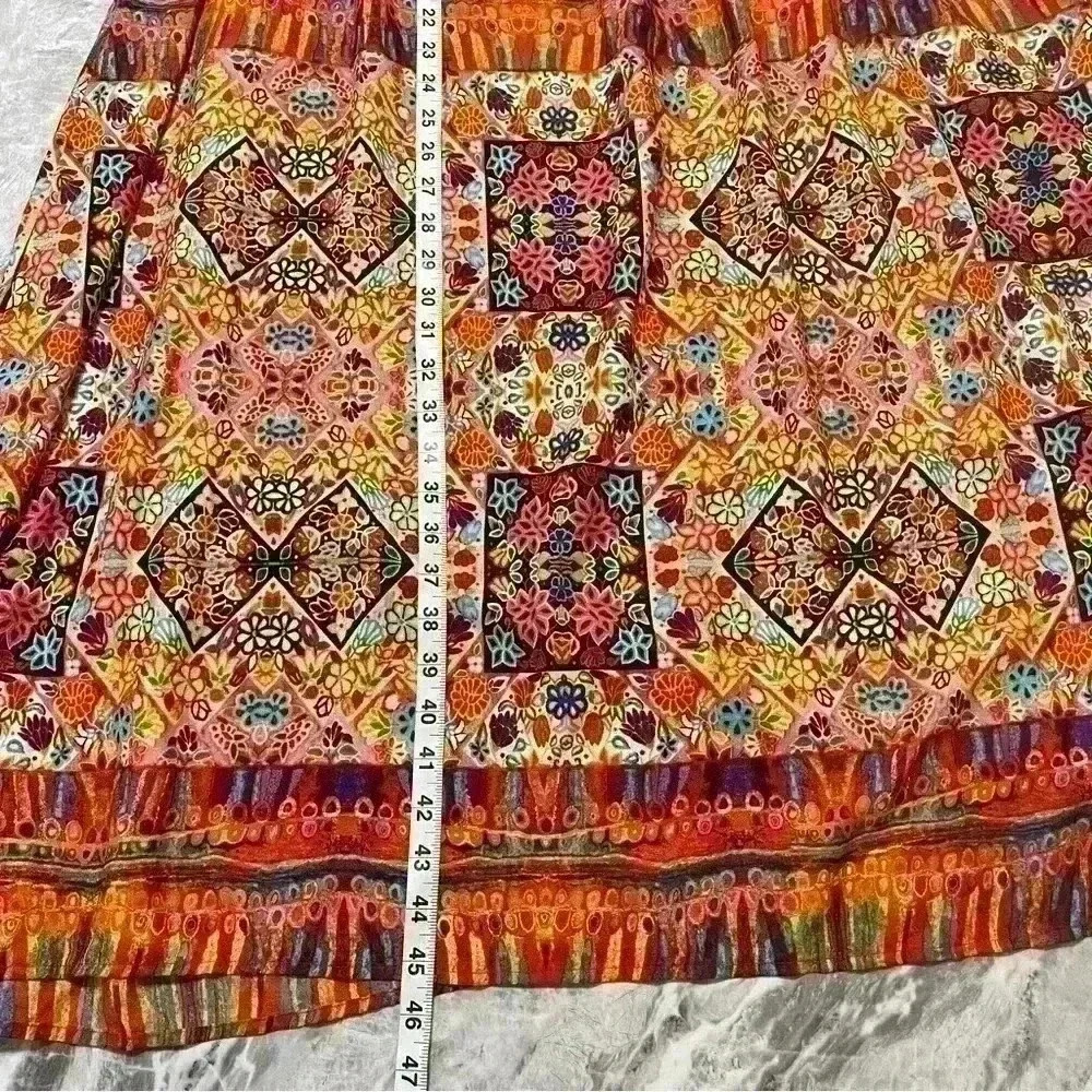 SHEIN VCAY Floral Print Open Back Drawstring Halter Dress Multicolor Size M - Picture 7 of 9